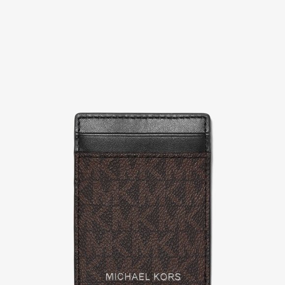 FREE SHIPPING - MICHAEL KORS MEN'S CARD HOLDER & MONEY CLIP SET - Picture 3 of 4